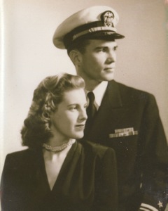 Frank Hamilton Jr. and his wife on their wedding day.