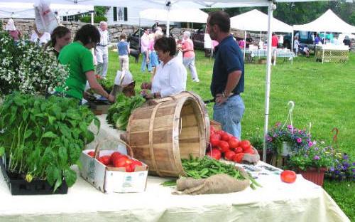 Fresh vegetables are always one of the big draws of the market.