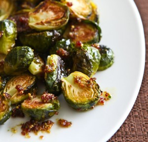 Roasted Brussels sprouts are a wonderful idea for Thanksgiving dinner.
