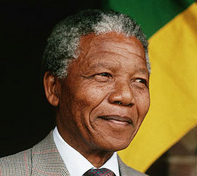 The late Nelson Mandela.