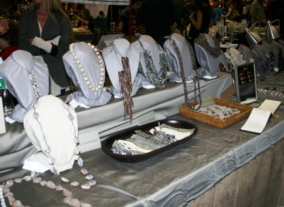 Jewelry by Ann Lightfoot is always a popular item at Insane Inside Sidewalk Sales.