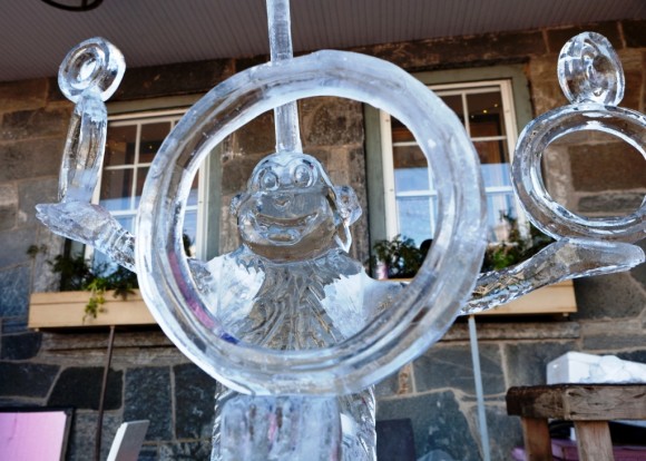 Photo by John Stack. An ice carving at the 2012 Carnivale.