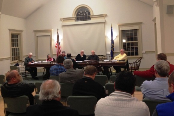 Asif Choudry addresses the Old Lyme Zoning Commission at Monday night's meeting.