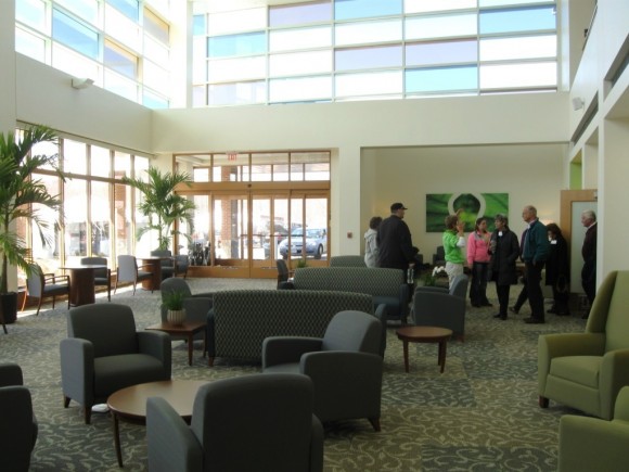 Interior of waiting area of the Outpatient Center.