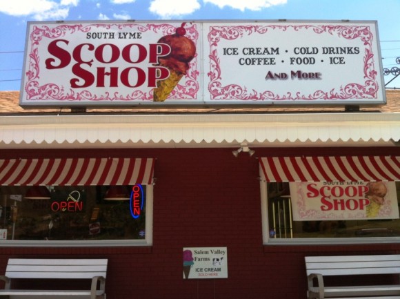 The South Lyme Scoop Shop has a striking new storefront.