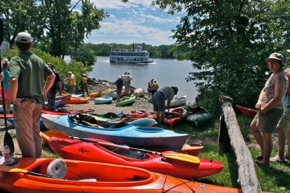 canoes&river