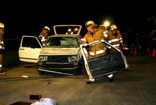Fire Department members will demonstrate the Jaws of Life at their Open House on Wednesday. File photo.