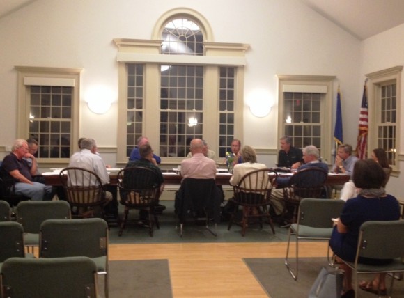 The Hains Park Boathouse Improvement Committee at work.