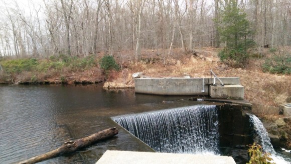 The waterfall at the mill.