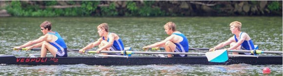 The boy's second boat in action.