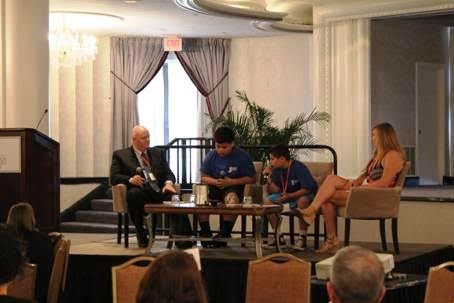 Officer Lane (left) and Julia Strycharz (right) were participants in a panel discussion at the 2015 Coalition for Juvenile Justice in Washington DC.