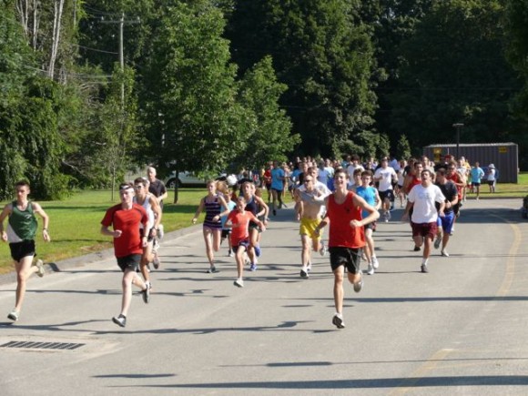 The event draws runners of all ages.
