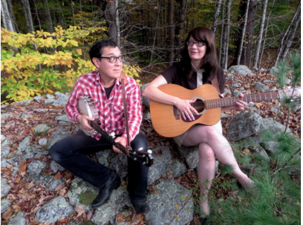 The 'Hungrytown' duo will perform at Lyme Library on Friday evening.