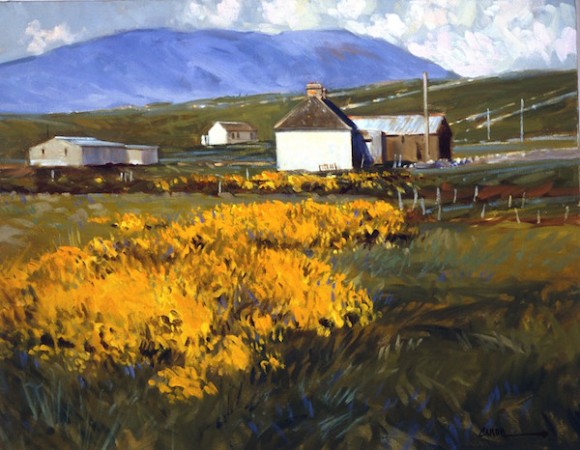 Caron's 'Summer Flowers' is featured in the show.
