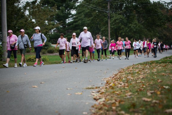 Participants take to the streets in the 2014 Walk Across SE CT.