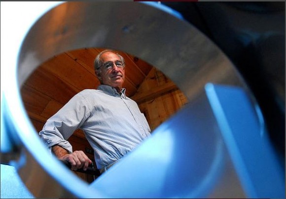 Sculptor Gilbert Boro in his studio in Old Lyme.