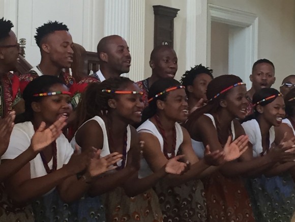The Choir singing at a recent church service.