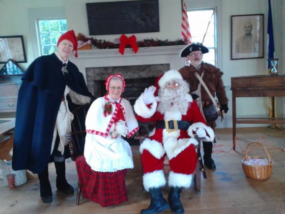On Saturday, Nov. 28, Santa will be visiting the Nathan Hale Schoolhouse in New London from 3 to 5 p.m.