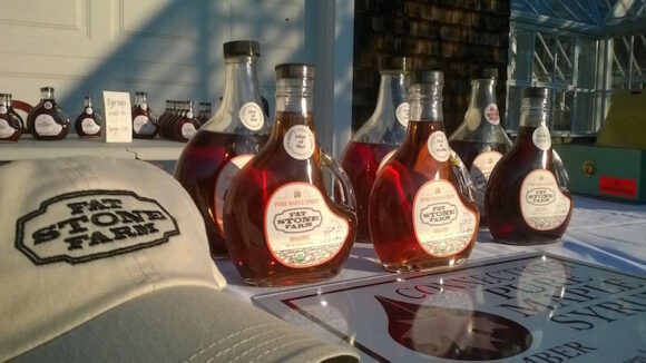 Fat Stone Farm's organic maple syrup, which has just received two top state awards.