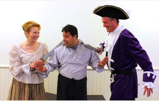 Nancy, Brian and Craig are three of the actors in “The Pirates of Penzance” at The Kate.