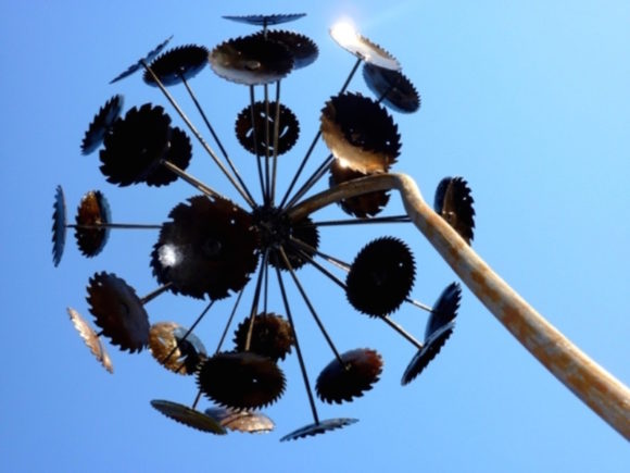 Mega-Dandelion by Gints Grinsberg is the signature piece of Summer Sculpture Showcase at Studio 80 +Sculpture Grounds, which has an Opening Reception Friday, June 10 from 5 to 7 p.m.