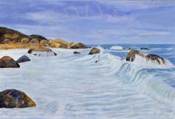 This signature painting for the 'Natural Beauty of Plum Island' exhibition is by John Sargent.