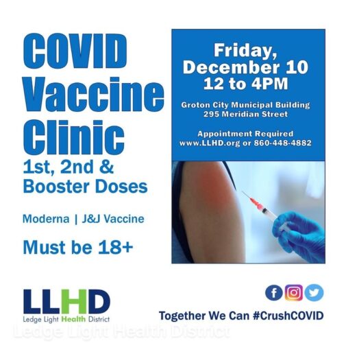 FREE COVID-19 Vaccine Clinic @ Groton Municipal Building