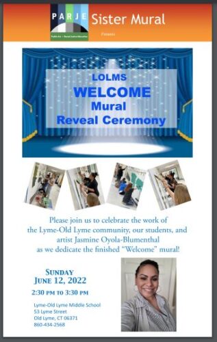 Dedication Ceremony for Old Lyme Sister Mural, All Welcome @ Lyme-Old Lyme Middle School