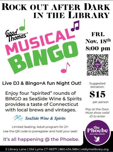 Musical Bingo Night @ Old Lyme PGN Library